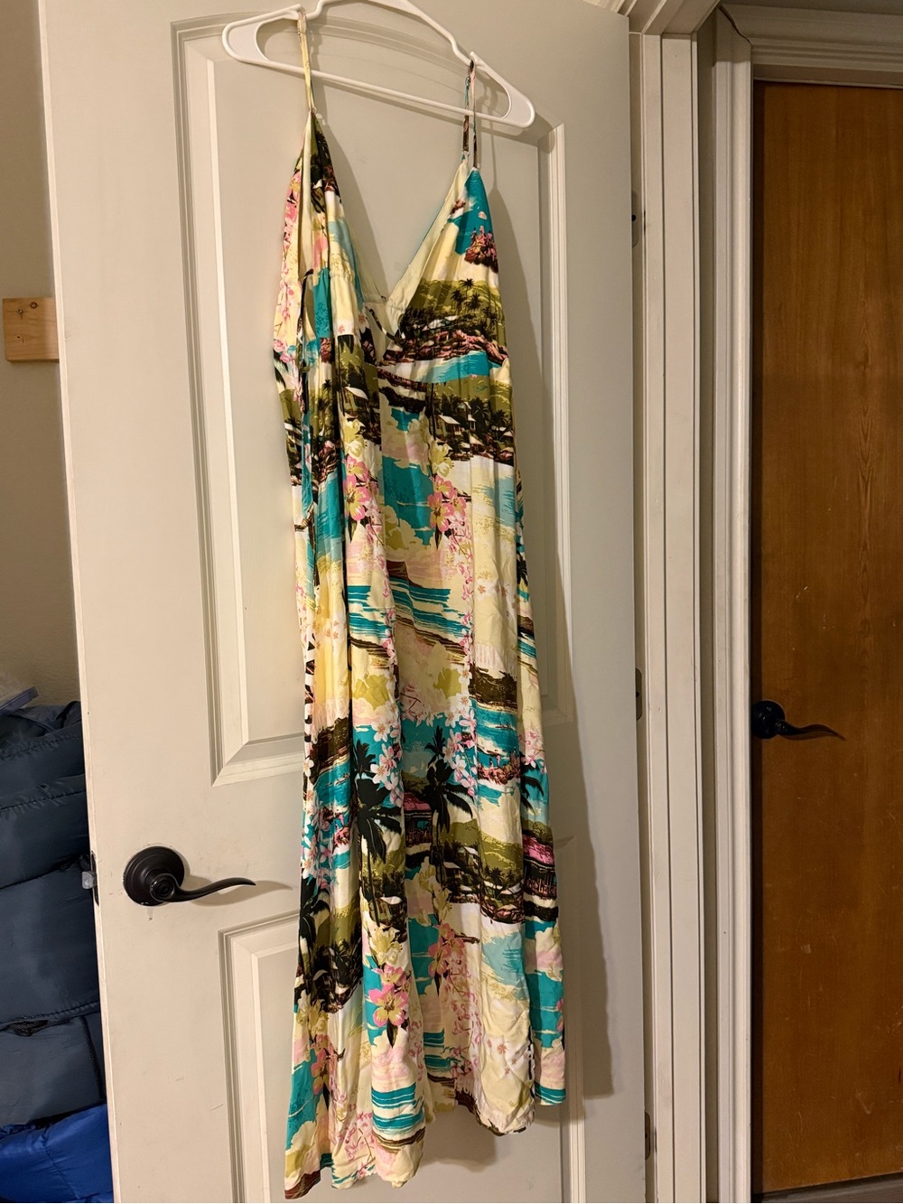 ALOHAS Multi-Color Floral & Abstract V-Neck Maxi Dress